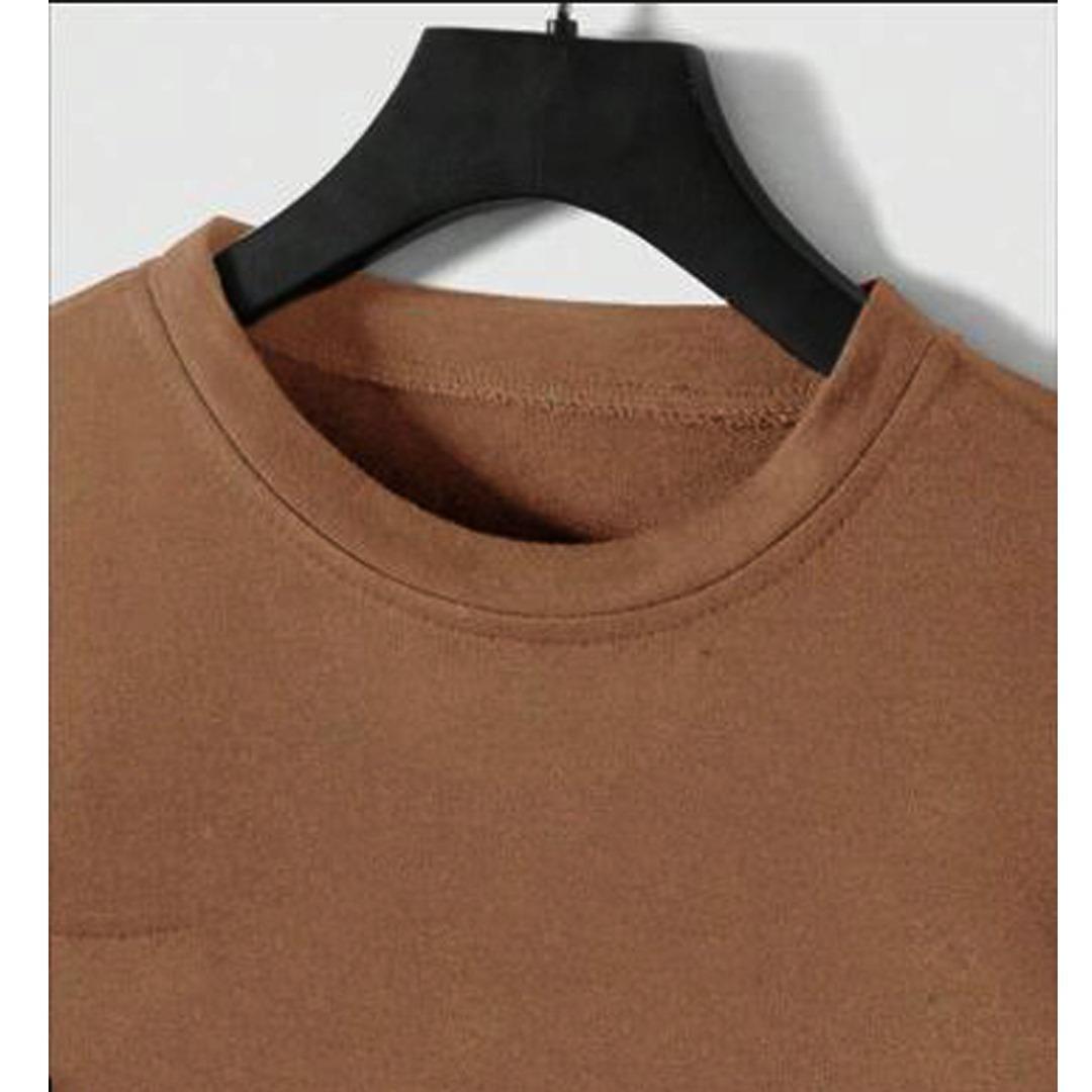 🔥 Men's Brown AGAINST Fleece Tracksuit - Sweatshirt & Jogger Set | Premium Comfort