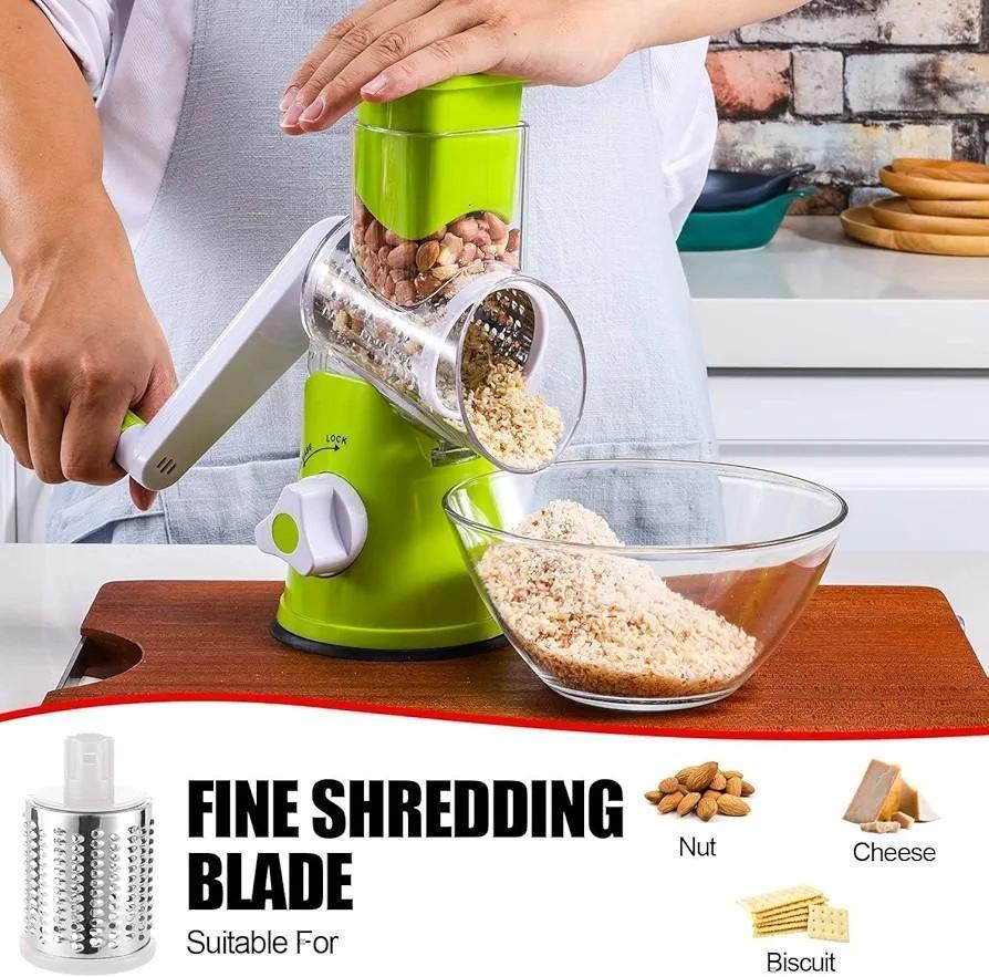 🥕 Compact Vegetable Cutter - 3-in-1 Slicer & Shredder 🔪