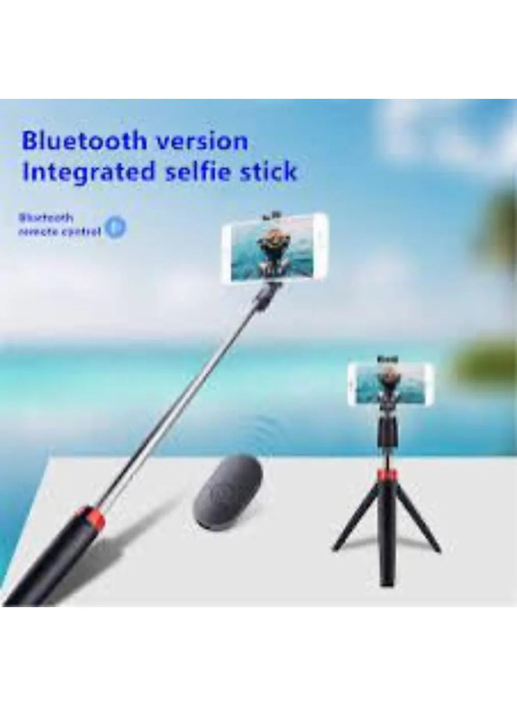 📸 Bluetooth Selfie Stick with Tripod - Rechargeable ⚡