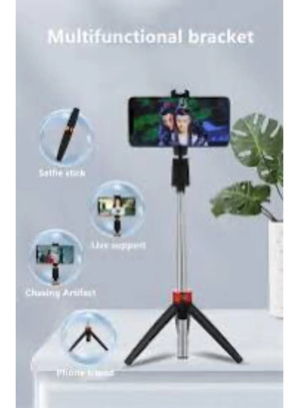 📸 Bluetooth Selfie Stick with Tripod - Rechargeable ⚡