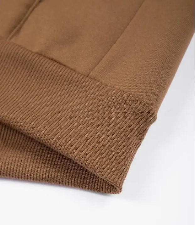 🔥 Men's Premium Brown Fleece Tracksuit - Zipper Jacket & Jogger Set | Winter Collection