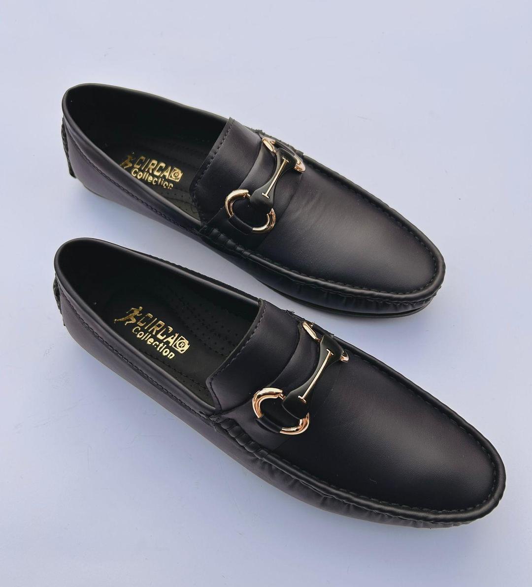 👞 Men's Premium Black Leather Loafers - Casual & Formal | Slip-On Comfort
