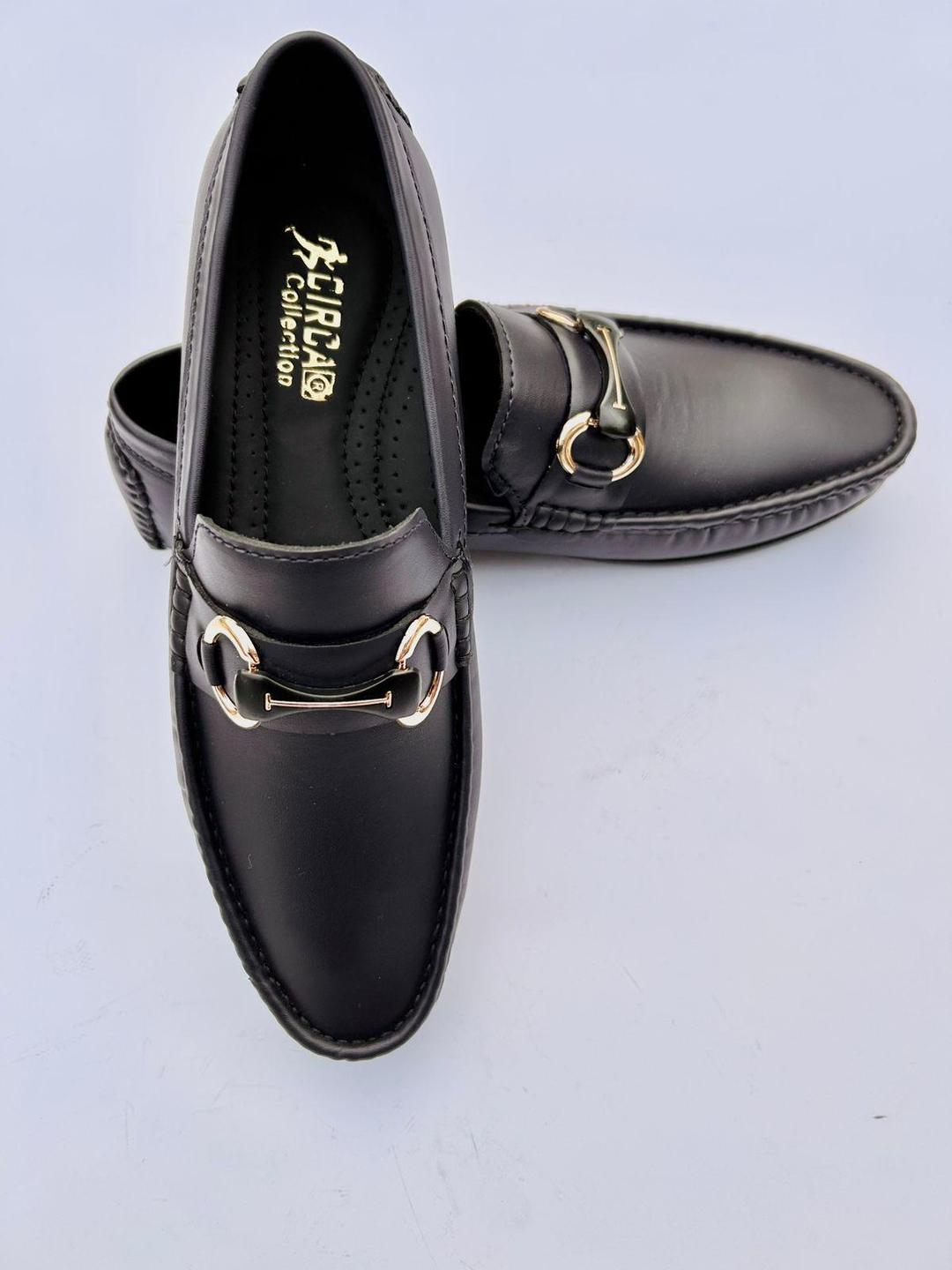 👞 Men's Premium Black Leather Loafers - Casual & Formal | Slip-On Comfort